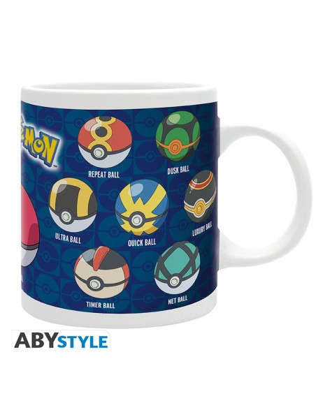 BIGBEN POKEMON MUG 320 ML BALL VARIETIES SUBLI BOX X2