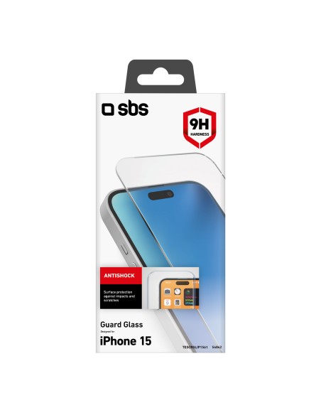 SBS TESCRGLIP1561 IPHONE 15   VETRO TEMPERATO