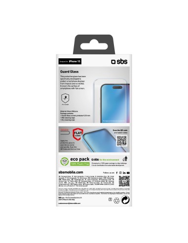SBS TESCRGLIP1561 IPHONE 15   VETRO TEMPERATO