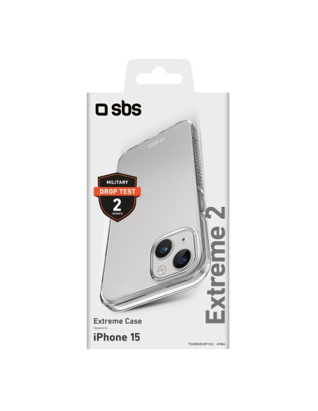 SBS TEUNBKEX2IP1561 IPHONE 15   COVER EXTREME X2 TRASPARENTE