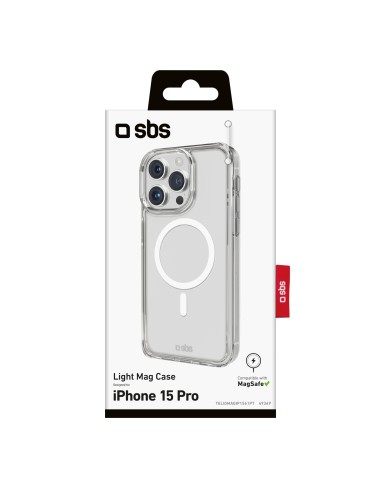SBS TELIGMAGIP1561PT IPHONE 15 PRO COVER LIGHT MAGSAFE TRASPARENTE