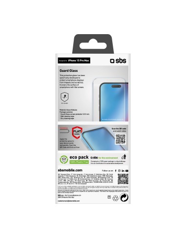 SBS TESCRGLIP1567P IPHONE 15 PRO MAX VETRO TEMPERATO