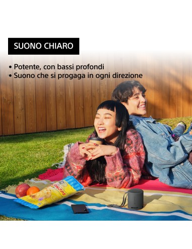 SONY SRSXB100B SPEAKER BLUETOOTH NERO IP67 16 ORE AUTONOMIA