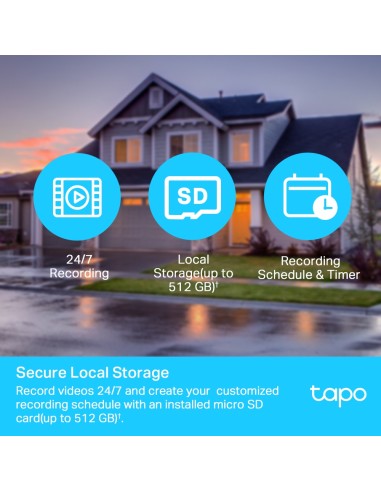 TPLINK TAPO TC40 IP CAM WIFI PER ESTERNO IP65 VISIONE NOTTURNA