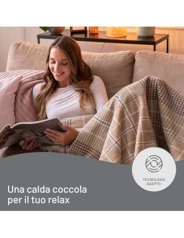 IMETEC 16936 PLAID RISCALDABILE    ADAPTO ELEGANCE 180X140 6T