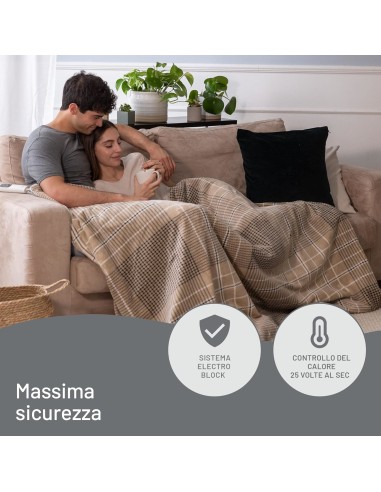 IMETEC 16936 PLAID RISCALDABILE    ADAPTO ELEGANCE 180X140 6T