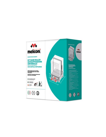 MELICONI BASE BASKET RIALZO 30CM CON CASSETTO LAVATRICE/ASCIUGATRICE