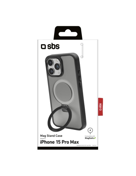 SBS TEMAGCOVSTIP1567PK IPHONE 15 PRO MAX COVER STAND MAG NERO