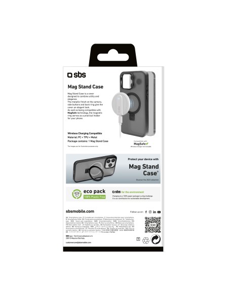 SBS TEMAGCOVSTIP1567PK IPHONE 15 PRO MAX COVER STAND MAG NERO