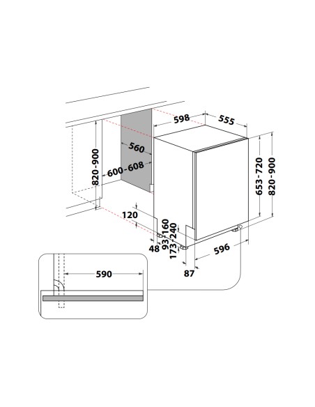 HOTPOINT_ARISTON H2IHUD526AS LST E 60CM 14COP 9PR. CONSUMO ACQUA 9,5LT