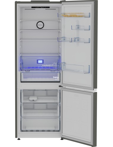 BEKO B3RCNE564HG COMB. E 490LT NF  H192 L70 METAL GREY DISPLAY INTERNO