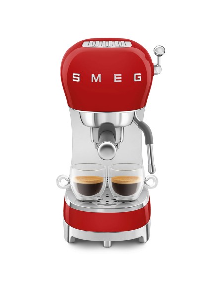 MACCHINE CAFFE' ESPRESSO: vendita online SMEG ECF02RDEU MACCHINA CAFFE'   ESPRESSO ROSSA in offerta