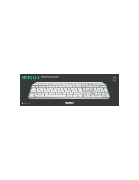 LOGITECH MX KEYS S GRIGIO CHIARO TASTIERA WIRELESS