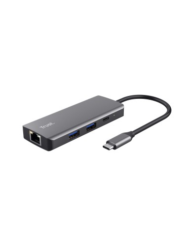 TRUST 24968 USB-C MULTIPORT ADAPTER 6IN1 DALYX ALUMINIUM