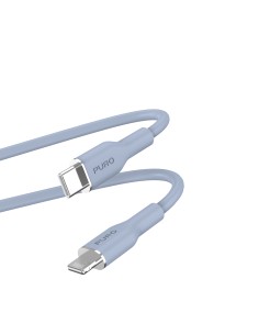 PURO PUCAPLTUSBCICONLBLUE CAVO SOFT USB-C/LIGHTNING 1.5M BLU CHIARO