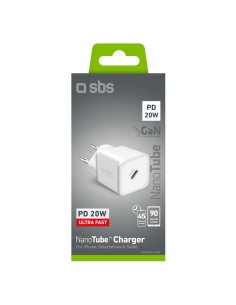 SBS TETRGAN1C20W ALIM.RETE 20W USB-C BIANCO 2