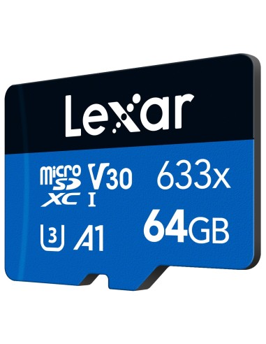 LEXAR MICROSD 64GB 633X MOBILE LETTURA 100MB/S - SCRITTURA 45MB/S