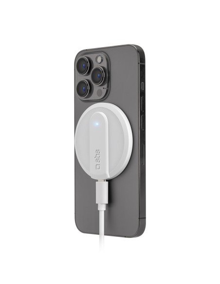 SBS TECHGMAGW ALIM.DA RETE WIRELESS 10W BIANCO