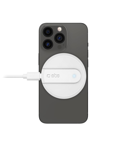 SBS TECHGMAGW ALIM.DA RETE WIRELESS 10W BIANCO