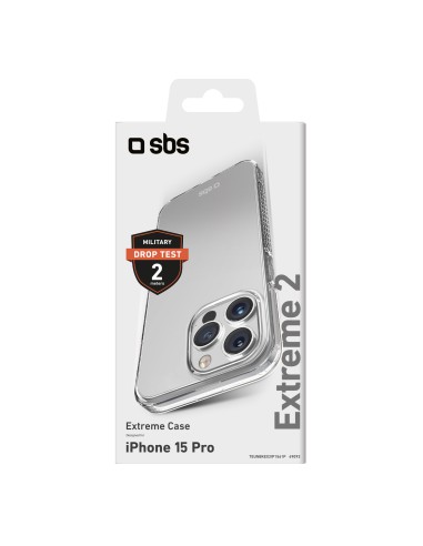 SBS TEUNBKEX2IP1561P IPHONE 15 PRO COVER EXTREME X2 TRASPARENTE