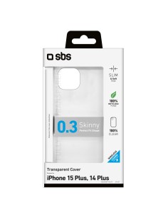 SBS TESKINIP1567T IPHONE 15 PLUS COVER SKINNY TRASPARENTE 2