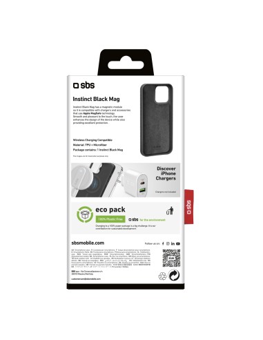 SBS TEINSTMAGIP1567PK IPHONE 15 PRO MAX COVER INSTINCT MAGSAFE NERO
