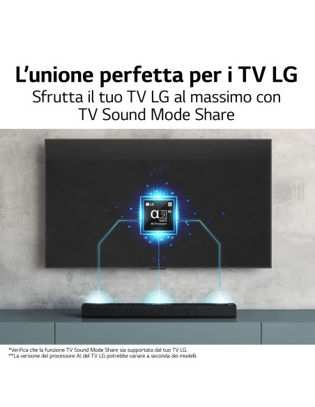 LG S60Q SOUNDBAR 2.1 300W SUB WIRELESS BT/HDMI DOLBY ATMOS