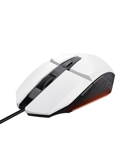 TRUST 25066 GXT 109W FELOX BIANCO ILLUMINATO 6400DPI GAMING MOUSE