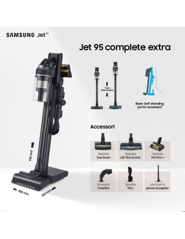 SAMSUNG VS20C9554TK SCOPA ELETT.   RICARICABILE JET 95 COMPLETE EXTRA