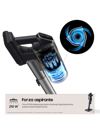 SAMSUNG VS20C9554TK SCOPA ELETT.   RICARICABILE JET 95 COMPLETE EXTRA