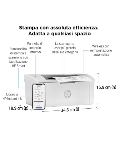 HP M110W STAMPANTE LASERJET B/N    WIFI