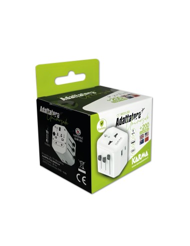 KARMA CC 9600USB ALIMENTATORE DA VIAGGIO 4 PRESE USB/USB-C