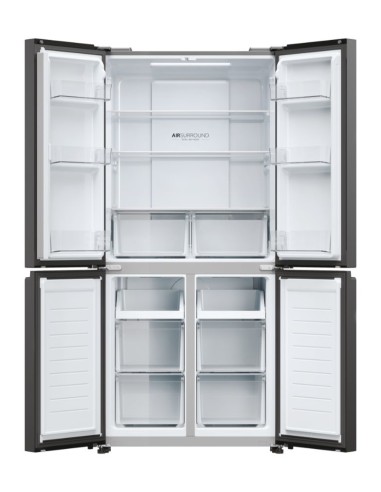 HAIER HCR3818ENPT FRIGO E 4PORTE NF 467LT BLACK INOX INV. H181 L83 P65