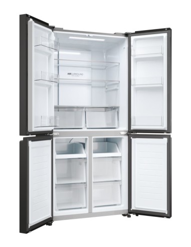 HAIER HCR3818ENPT FRIGO E 4PORTE NF 467LT BLACK INOX INV. H181 L83 P65
