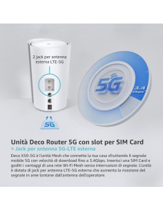 TPLINK DECO X50-5G LTE 5G ROUTER WINETWORKING MODEM/ROUTER LTE FISSI 2
