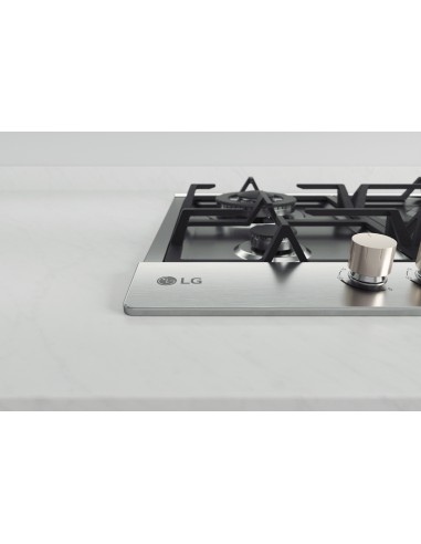 LG CBGZ2414S PIANO COTT. 60CM INOX 4F GAS GRIGLIE GHISA ACC. SOTTOMAN.