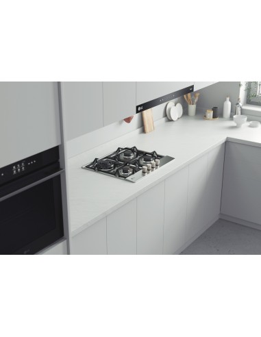 LG CBGZ2414S PIANO COTT. 60CM INOX 4F GAS GRIGLIE GHISA ACC. SOTTOMAN.