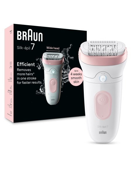 BRAUN SE7000 EPILATORE SILKEPIL    BIANCO/ROSA