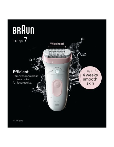 BRAUN SE7000 EPILATORE SILKEPIL    BIANCO/ROSA