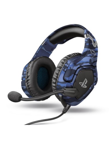 TRUST PS4 CUFFIA 23532 GXT 488 BLU CAMO FORZE LICENZA UFFICIALE
