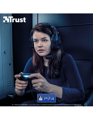 TRUST PS4 CUFFIA 23532 GXT 488 BLU CAMO FORZE LICENZA UFFICIALE