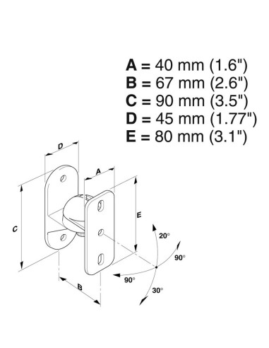 MELICONI STAFFE SOUND 50 PER CASSE AUDIO A PARETE