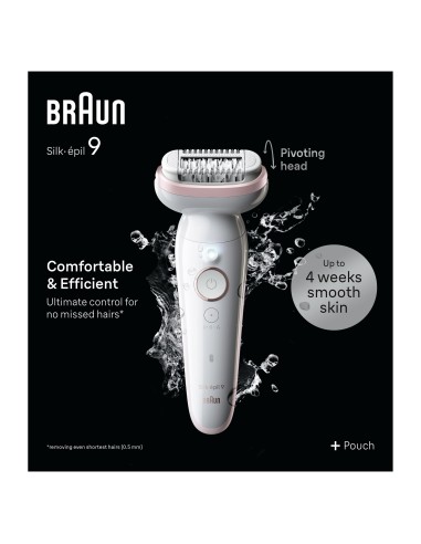 BRAUN SE9000 EPILATORE SILKEPIL    BIANCO/ROSA