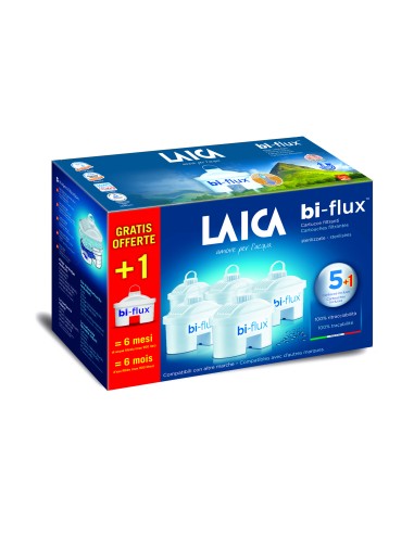 ACCESSORI VARI: vendita online LAICA F6S CARTUCCE WATER FILTER 5+1 PER CARAFFA TOSCA 3000 SERIES in offerta