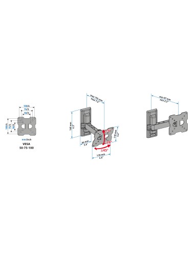 CME STAFFA ER100 SINGOLO BRACCIO 14"/25" 20KG