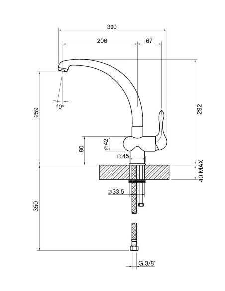 SMEG MF8AV2 MISCELATORE CANNA LUNGA