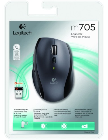 LOGITECH M705 MOUSE WIRELESS SILVER