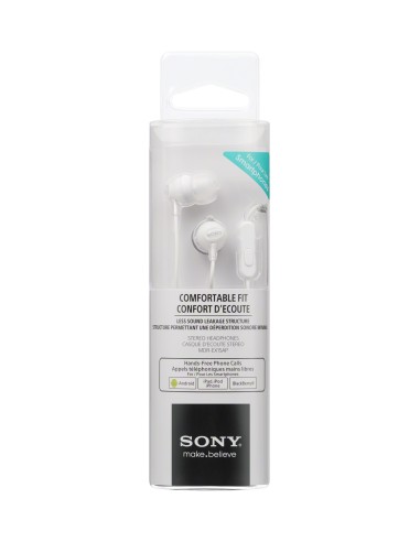 SONY MDR-EX15APW AURICOLARE MICROFONO BIANCO