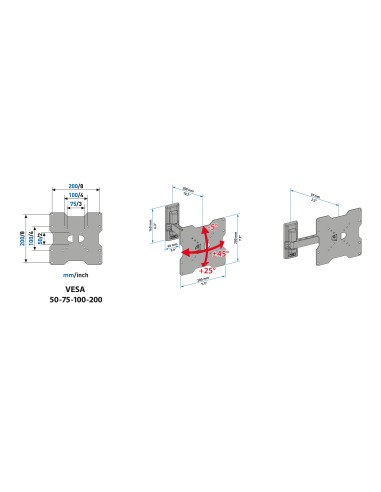 CME STAFFA ER200 SINGOLO BRACCIO 26"/40" 20KG