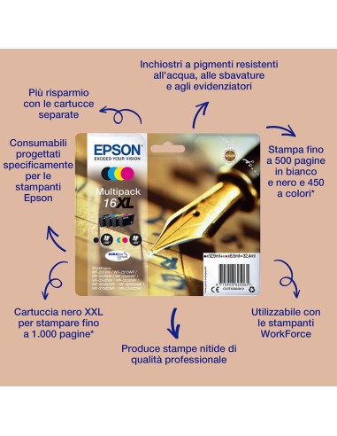 EPSON T1626 16 BK/C/M/Y MULTIPACK